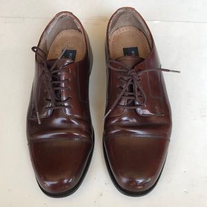 Bostonian Classic Oxford Leather Shoes 7 1/2 M Red